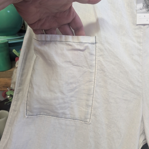 NWTO Cynthia Ashby Linen Pantaloons - Picture 2 of 9